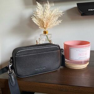 Coach Black Leather Crossbody Purse